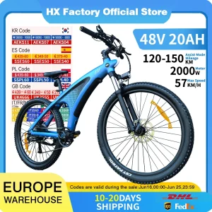 HX Q5 Ebikes 2000W Adults Electric Bike Bicycle
