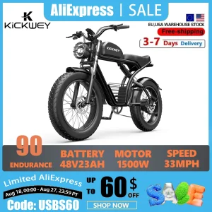 Kickwey K7 Adult Electric Bicycle 1500w 48V