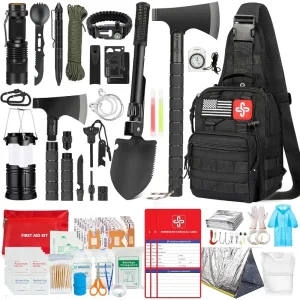 262Pcs Survival Gear and Supplies with First Aid Kit