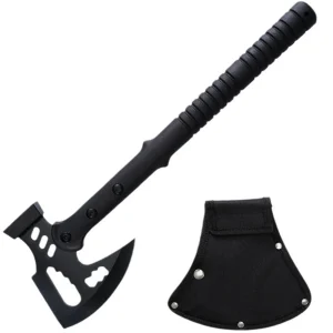 Camping Axe (Includes Sheath) | One-Piece Stainless Steel Survival Axe | Camping & Surviva(17.3l Axe | Outdoor Axe & Hatchet Combo(17.3IN)